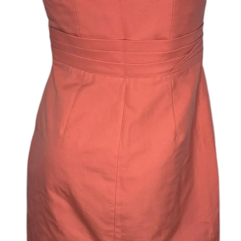 J.Crew Raquel Sheath Dress Y2K Sweet Papaya Strapless 4